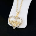 thumbnail image 3 of Yesbay Women KC Gold Plated Mom Hollow Heart Necklace Jewelry Set Bracelet Earrings,Jewelry Set, 3 of 7
