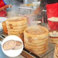 thumbnail image 3 of 1 Set Handmade Bamboo Steamer Kitchen Food Steamer with Lid Cooking Tool, 3 of 4