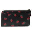 thumbnail image 3 of Kate Spade New York Women's Lucy Ditsy Rose Toss Print Medium L-Zip Wristlet (Black Multi), 3 of 3