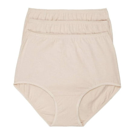 Vanity Fair Womens Perfectly Yours Classic Cotton Brief Panty  10  Fawn Multi