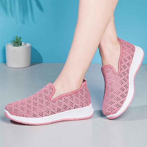 Zapatos con estampado floral y punta redonda para mujer Zapatillas de lona planas con parte superior baja Zapatillas informales Wmkox8yii shalkjhdk1732