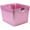 Pink, variant on Isaac Jacobs 2-Pack Large Gold Glitter Storage Bin Set with Cut-Out Handles, Plastic Organizers