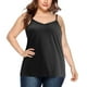 thumbnail image 2 of Tops túnica,Blusa de lentejuelas con cuello en V, top informal de manga corta, camisa de poliéster, corte holgado para uso diario, sopatenor, 2 of 8
