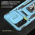 thumbnail image 3 of Feishell Case for Motorola Moto G 5G (2023) Camera Lens Slide Protection Cover with Ring Holder Kickstand, Car Magnetic Armor Heavy Duty Military Grade Shockproof PC Rugged Bumper,
Lightblue, 3 of 7