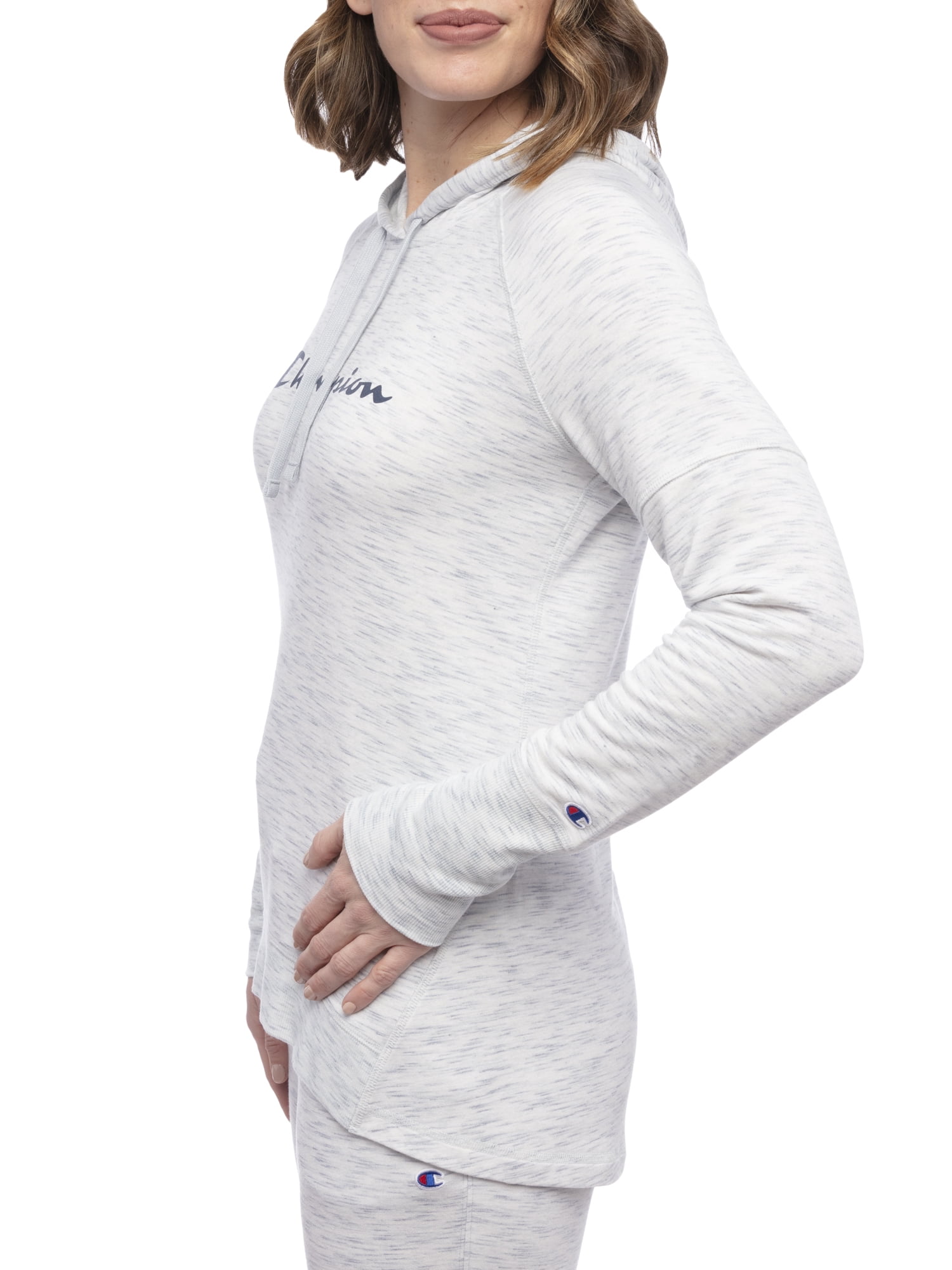 Champion Long Sleeve Stretchy Rayon, Polyester, Spandex Hoodie (Women's) 1  Pack - Walmart.com