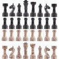 thumbnail image 2 of Radicaln Marble Chess Pieces White & Marinara 3.5 Inch King Figures Handmade Chess Figures - 32 Chess Pieces Set Game - 2 Player Games, 2 of 8