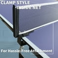 thumbnail image 5 of Tcbosik 8ft Mid-Size Foldable Ping Pong Table, Portable Tennis Table with Net, 2 Paddles and 3 Balls for Indoor and Outdoor Game, Easy Assembly, Blue, 5 of 10