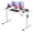 White, variant on 32" Small Electric Rolling Standing Desk Adjustable Height, Mobile Sit Stand up Desk with Lockable Casters for Home Office & Computer Workstation, Splice Board, 2 Hooks, White Frame/White Top