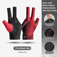 thumbnail image 3 of 1PCS Open Finger Billiard Gloves Antiskid Polyester Snooker Billiards Gloves Adjustable Sticker Portable Amateur Training Blue, 3 of 6