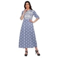 thumbnail image 2 of Moomaya Kurta à Manches Courtes Imprimée Kurti Indien Vêtements d'Été pour Femmes, 2 of 5