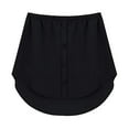 thumbnail image 3 of WHLBF Women's Layered Tiered Sheer Shirt Extender Extender Half Slip Plus Size Skirt Black 8(L), 3 of 3