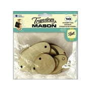 BALL Loew Cornell Woodsies Round Tags, 10 Count