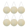 thumbnail image 2 of Rebanadas de madera en blanco colgantes sin terminar de 6 piezas para, 2 of 9