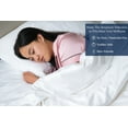 thumbnail image 5 of Delara GOTS Certified 100% Organic Cotton Euro Sham Set of 2, 26"x26", 400TC Long Staple, Ultra Soft, Silky, Breathable, Moisture-Wicking, White, 5 of 7
