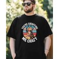 thumbnail image 4 of Camiseta de manga corta con estampado de jirafa para hombre, de algodón, con cuello redondo y estampado de animales locos para adolescentes y niños., 4 of 7