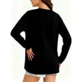 thumbnail image 5 of Yawrut Women's Long Sleeved Nursing Top, Soft Maternity Shirt With Hidden Zipper, 5 of 7