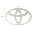 thumbnail image 2 of FixtureDisplays® "Toyota" Car Logo STICKER/ Self Adhesive Label for Front Hood and Rear Trunk, Reflect Light, 2.7 x 1.8" 16805-Toyota, 2 of 3