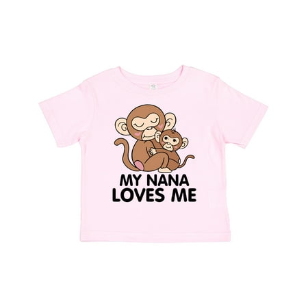 

Inktastic My Nana Loves Me Gift Toddler Boy or Toddler Girl T-Shirt