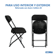 thumbnail image 5 of Set 10 Sillas Plegables Plastico STYRKA Uso Rudo para Eventos Exterior Jardin Fiestas, 5 of 8