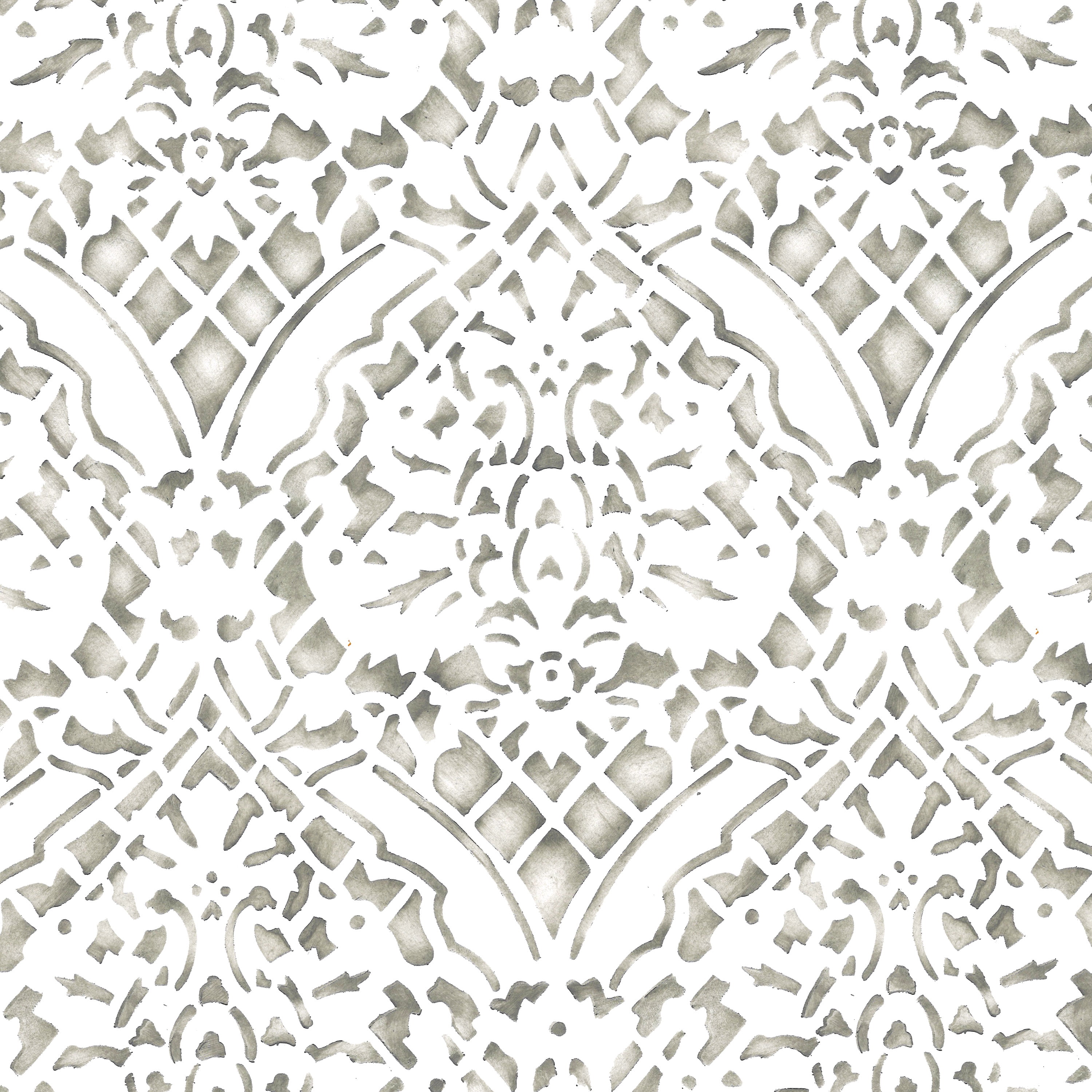 Large Overall Damask Wallpaper Wall Stencil SKU 2734 by Designer