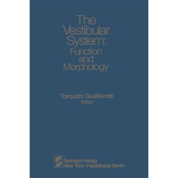 Pre-Owned The Vestibular System: Function and Morphology, (Paperback)