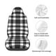 thumbnail image 4 of Balery White And Black Plaid Funda de Asiento para Auto con Diseño - Cubierta Frontal Suave y Transpirable con Protector Antideslizante- 1 Unidad, 4 of 5