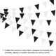 thumbnail image 4 of Banderines de tela de 32 pies de Uxcell, colgantes de banderas negras y blancas para decoraciones de Navidad, baby shower, fiestas de aniversario, 36 piezas, 4 of 7