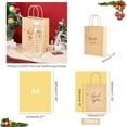 thumbnail image 5 of 12 pc Rectangle Kraft Paper bag with Handle Word Thank you for Party Recycled bag Peru 28cm Paper, 5 of 7