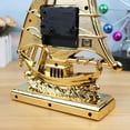 thumbnail image 6 of Kugisaki Alarm Clock Vintage Sailboat 2 in 1 Wall Clock & Tabletop Desk Decorative Clock for Living Room Bedroom Bedside Desk, 6 of 7