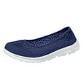 thumbnail image 4 of Dakaela Women's Slip on Loafer Shoes Mesh Ballet Flat Nurse Walking Sneakers with Memory Foam Blue 6.5, 4 of 5