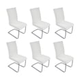 thumbnail image 2 of Naiovety 6 fundas para sillas de de comedor modernas, duraderas y flexibles, color blanco, elásticas de primera calidad Decoración del hogar, 2 of 6
