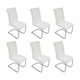 thumbnail image 2 of Naiovety 6 fundas para sillas de de comedor modernas, duraderas y flexibles, color blanco, elásticas de primera calidad Decoración del hogar, 2 of 6