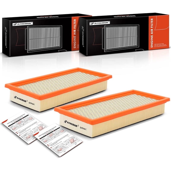 A-Premium 2-PC Engine Air Filter Compatible with Ford Five Hundred, Freestyle & Mercury Montego 2005 2006 2007