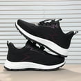 thumbnail image 5 of Sopiago Cute Sneakers Walking Shoes for Women Breathable Casual Sneakers Non-Slip Working Comfort Wedge Platform Shoes Lady Black,37, 5 of 6