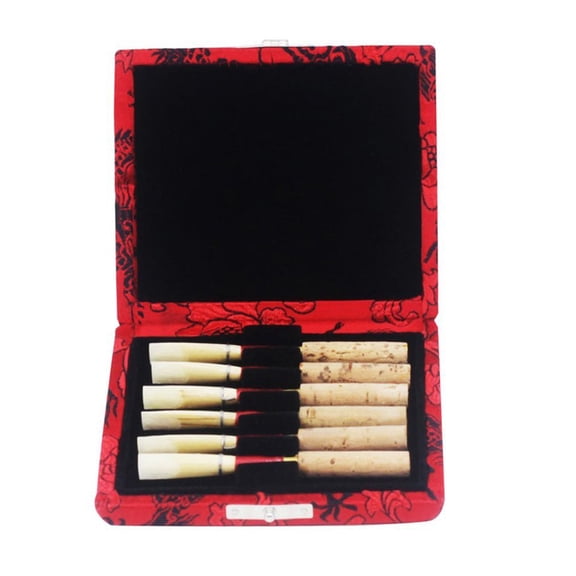 STRANDCHIC Oboe Reed Case 1pc Compact Reed Storage Box Portable Accessory for Oboe Players Red Color