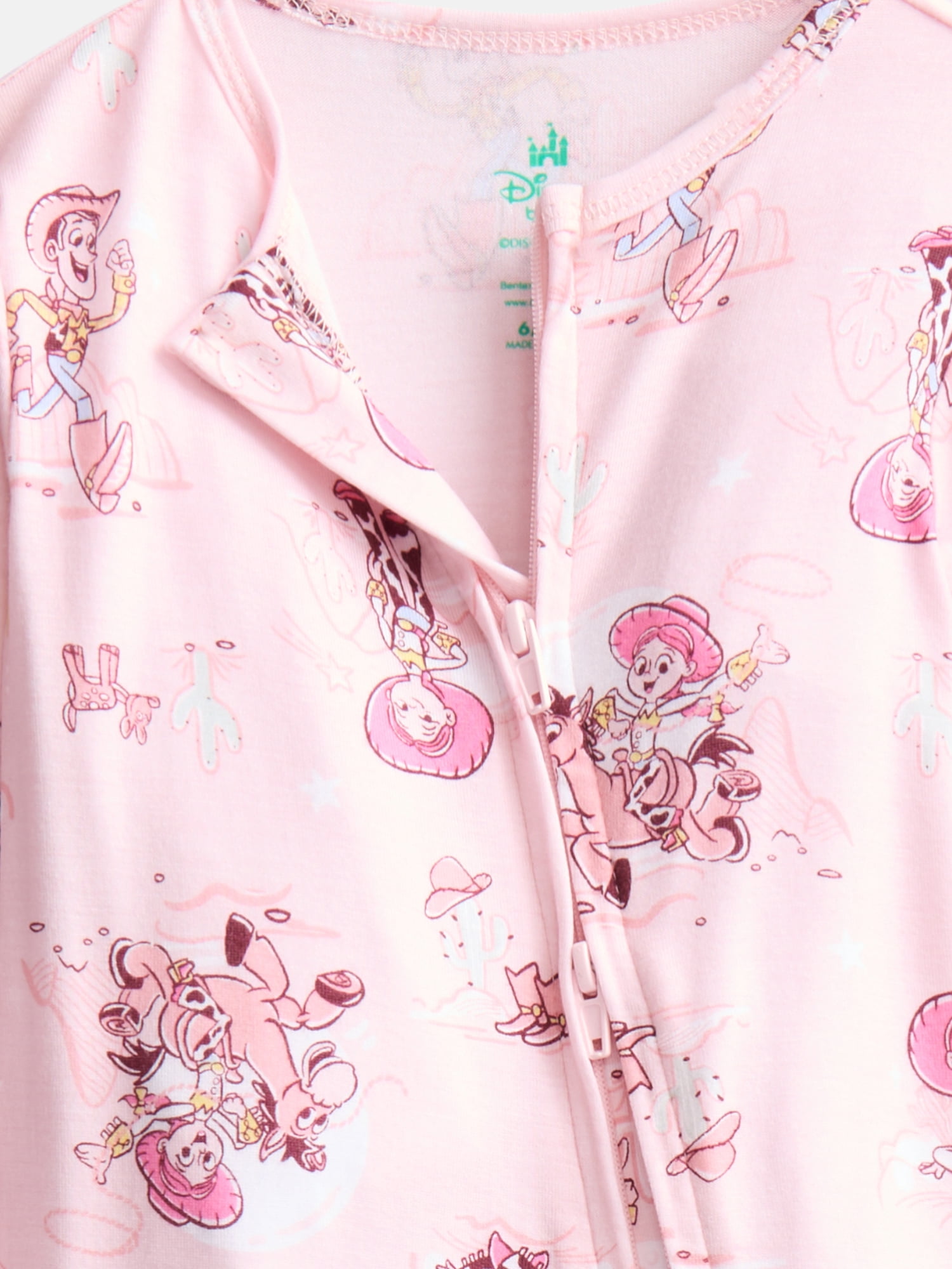 Disney Pixar Toy Story Baby Girls Sleep & Play Footed Pajamas, One Piece, Sizes NB-6/9M