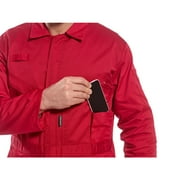 Portwest C813 Mens Liverpool Lightweight Safety Coverall Red, Large