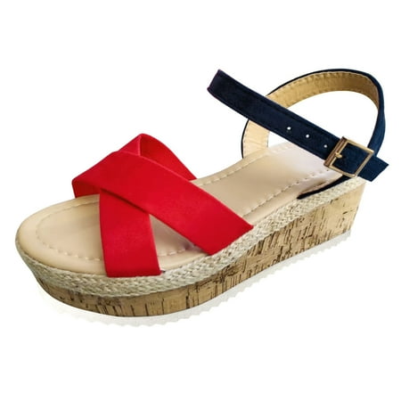 

adviicd Lace Up Sandals for Women Womens Espadrille Wedge Sandals Closed Toe Wedge Lace Up Ankle Wrap Slingback Sandals