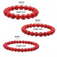 thumbnail image 3 of RSAMD 6/8/10MM Stone Red Stone Prayer Beaded Bracelet Rosary Meditation Bracelets 3PCS, 3 of 6