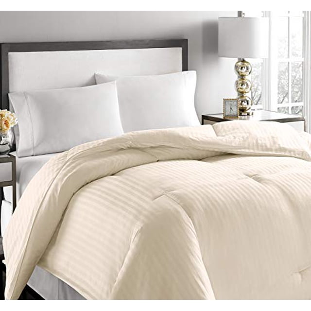 Blue Ridge Home Fashions, Inc. Microfiber Embossed Oversized Twin in Ivory Color Down/Down Down/Down Blend Comforter,