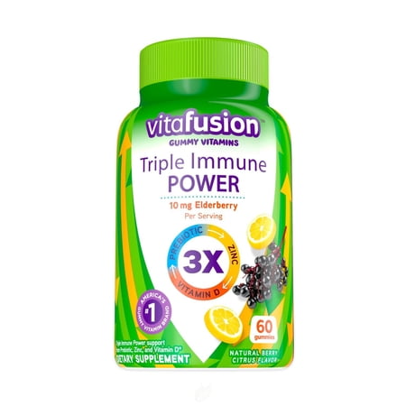 (2 Pack) Vitafusion Goodness Triple Immune Power 60Sg