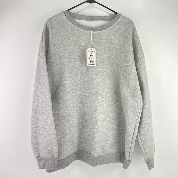 WINTERLY Pullovers,Men's Fleece Sweatshirt, Cotton-blend Pullover, Crewneck Sweatshirt for Men（M）