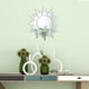 thumbnail image 3 of Toystoory 26 piezas espejo adhesivo para pared DIY decorativo superficie lisa efecto reflectante autoadhesivo con alta viscosidad girasol plata Decoración del hogar Toystoory HA011928-00, 3 of 6