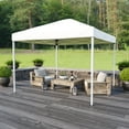 thumbnail image 4 of Flash Furniture Harris 10'x10' White Outdoor Pop Up Event Slanted Leg Canopy Tent with Carry Bag, 4 of 11