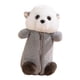 thumbnail image 5 of Estuche de peluche, estuche para lápices, estuche para lápices, bolsa de papelería de animales para niños gris, 5 of 9