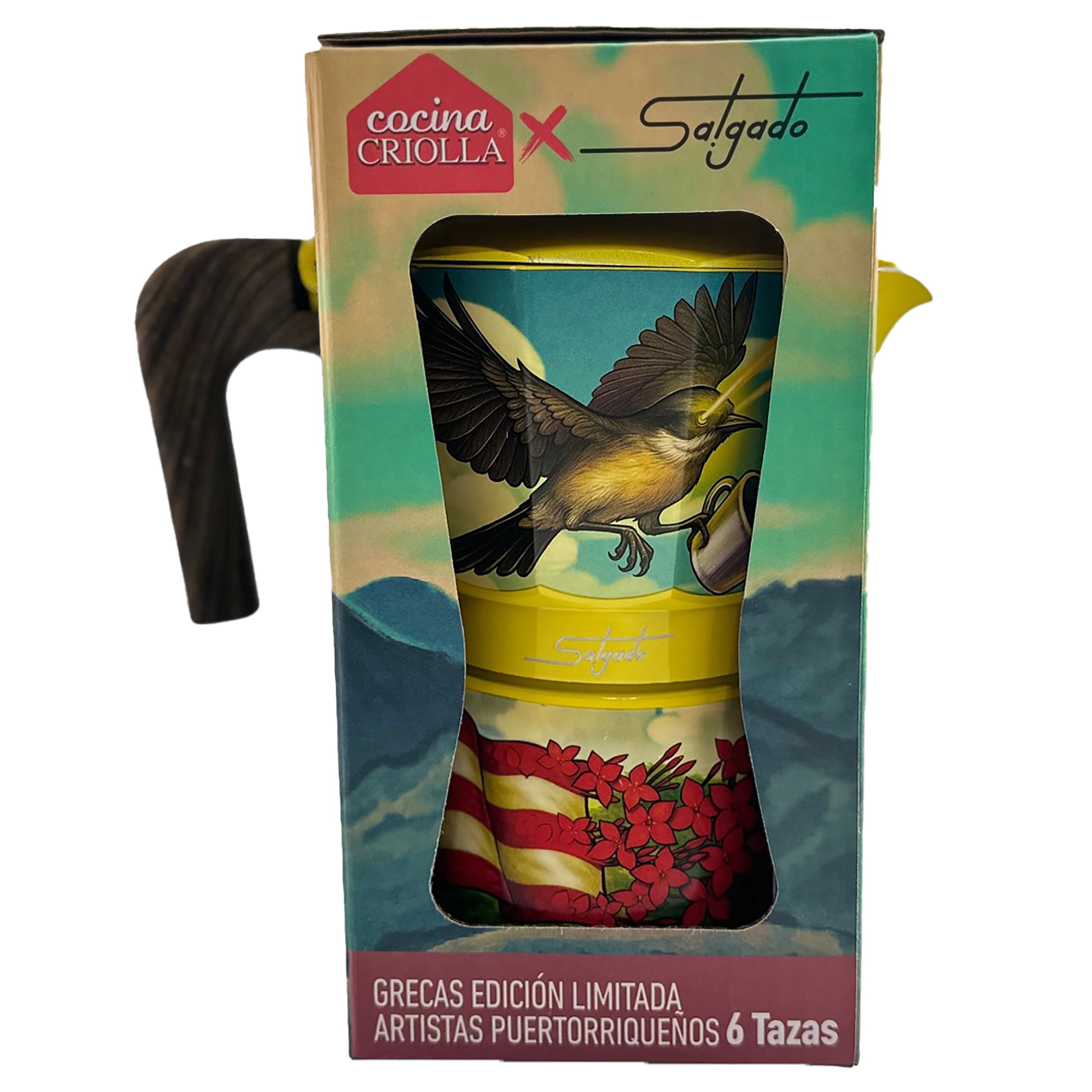 Cocina Criolla X SALGADO 6-Cups Espresso Coffee Maker