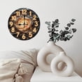 thumbnail image 3 of 10-Inch Silent Wooden Wall Clock, " Cosmic Clock Galaxy Swirls Within "  Silent Non-Ticking Clock, Battery Operated (AA Batteries Not Included), Artistic Home Decor, 3 of 8