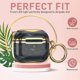 thumbnail image 2 of Funda para Airpod 3, bonita funda protectora de mármol para Airpods de 3.ª generación, chapada en oro, para hombre, mujer y niña, con llavero portátil para Apple Airpod., 2 of 5