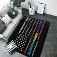 thumbnail image 1 of American Flag Fight Bladder Cancer Awareness Rug for Living Room 80x58 Inch Bedroom Super Soft Flannel Fabric Carpet Room Decor Non-Slip Area Rug, 1 of 1