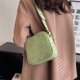 thumbnail image 4 of Bolso de mano de PU mini bolso de mano con cremallera nuevo bolso cuadrado pequeño retro Joker bolso de hombro verde, 4 of 6